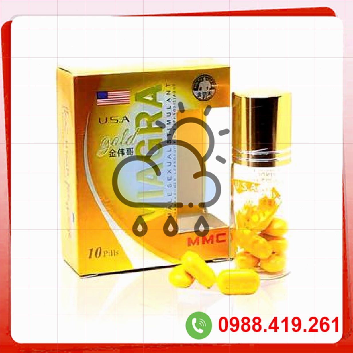 Thuốc cường dương nam thảo dược Viagra Gold tăng cường cương cứng mạnh 