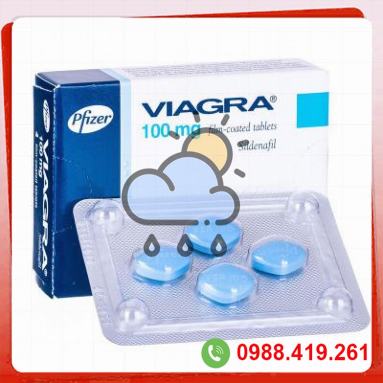 Viagra nhập khẩu Mỹ 100mg thuốc cường dương nam tăng sinh lực 
