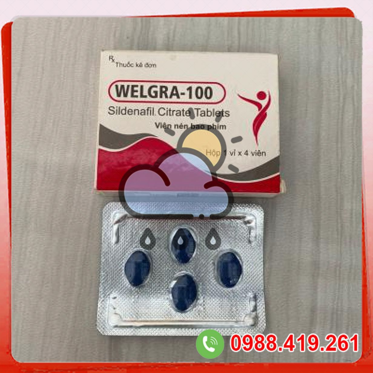 Thuốc cường dương Ấn Độ Welgra 100mg tăng sức mạnh sinh lý nam 