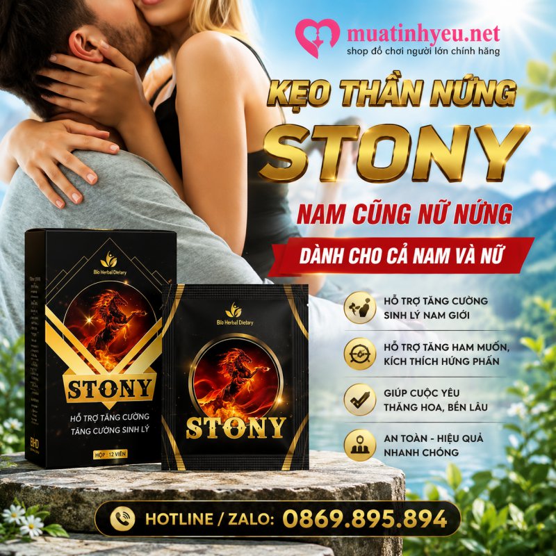 KẸO NGẬM STONY CẢI THIỆN HƯƠNG THƠM ĐỂ HAVE SEX