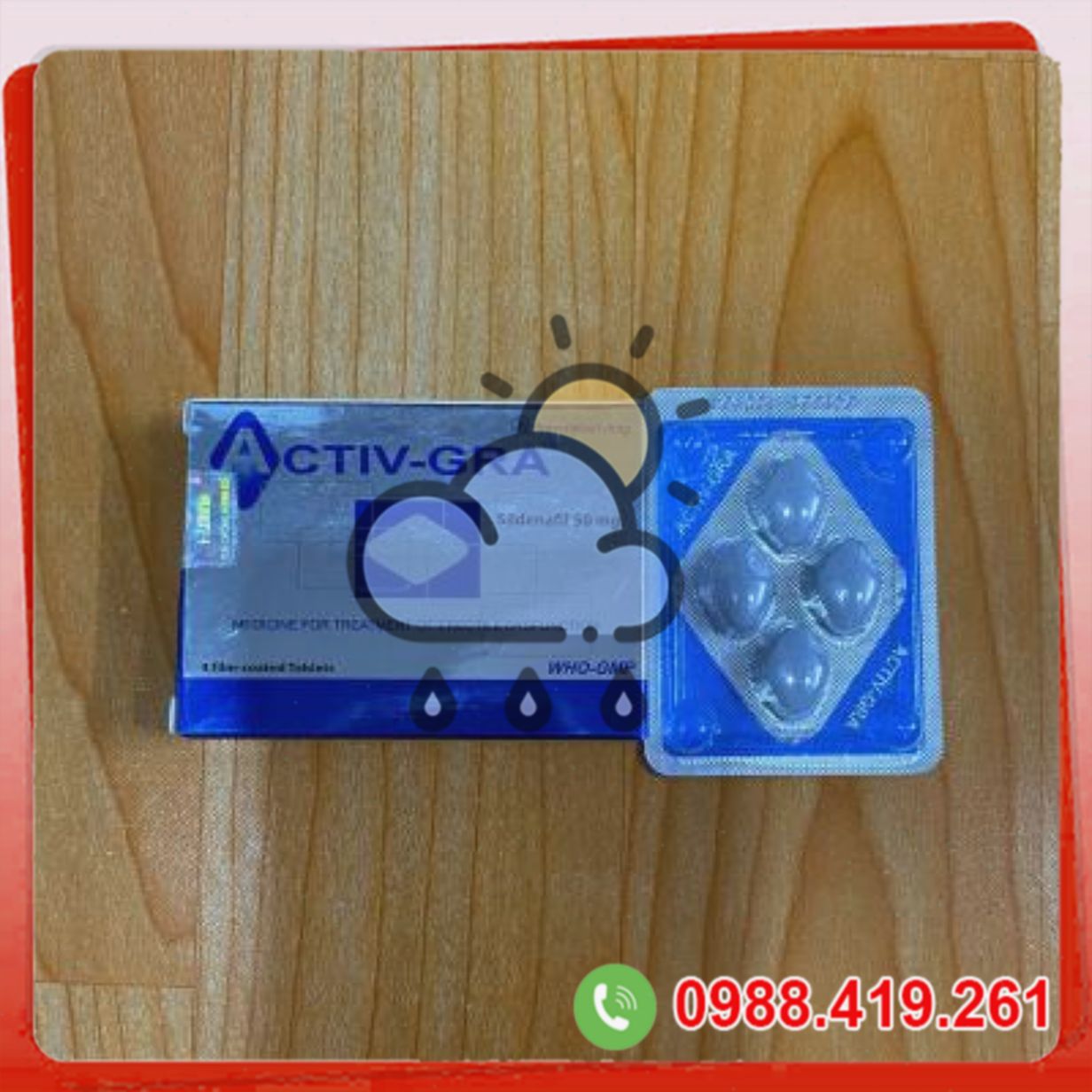 Thuốc tăng sinh lý Activ-Gra 50mg điều trị rối loạn cương dương hiệu quả 