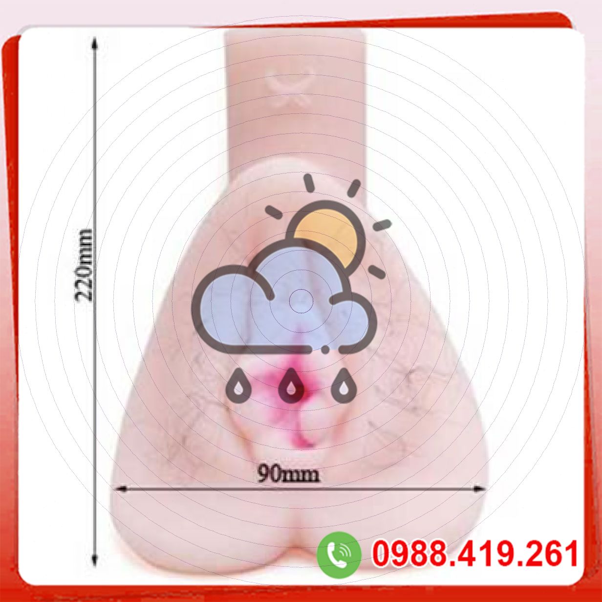 Âm đạo giả hình trái tim giá rẻ mềm mại thực tế cho nam thủ dâm 