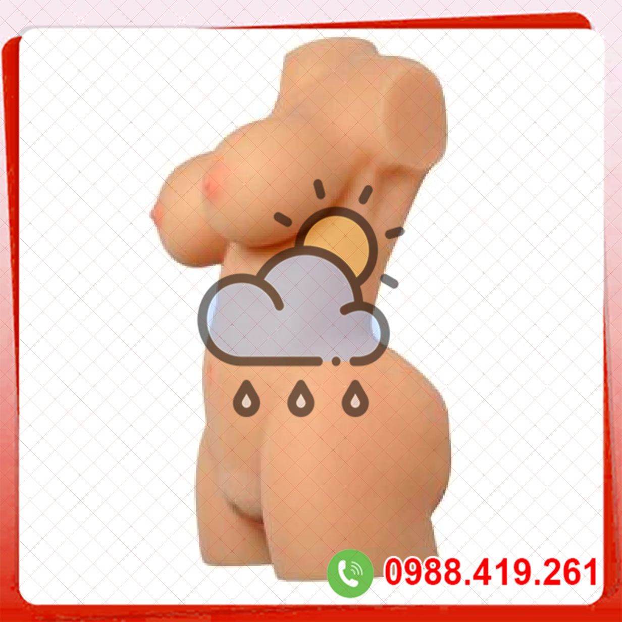 Búp bê silicon nửa thân hàng hiệu thủ dâm nam giải tỏa sinh lý 