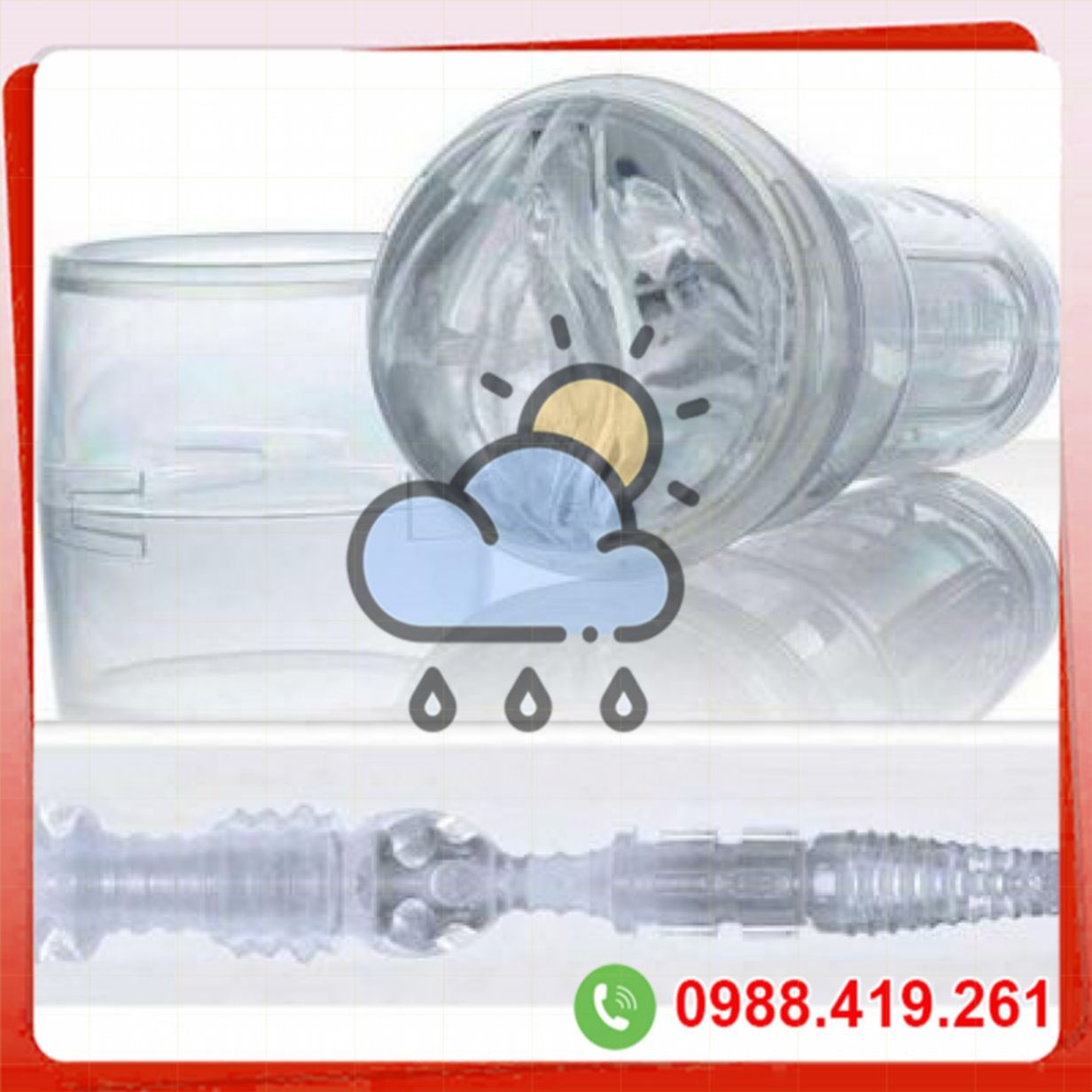 Âm đạo giả đèn pin trong suốt silicon mềm mại nhập khẩu 