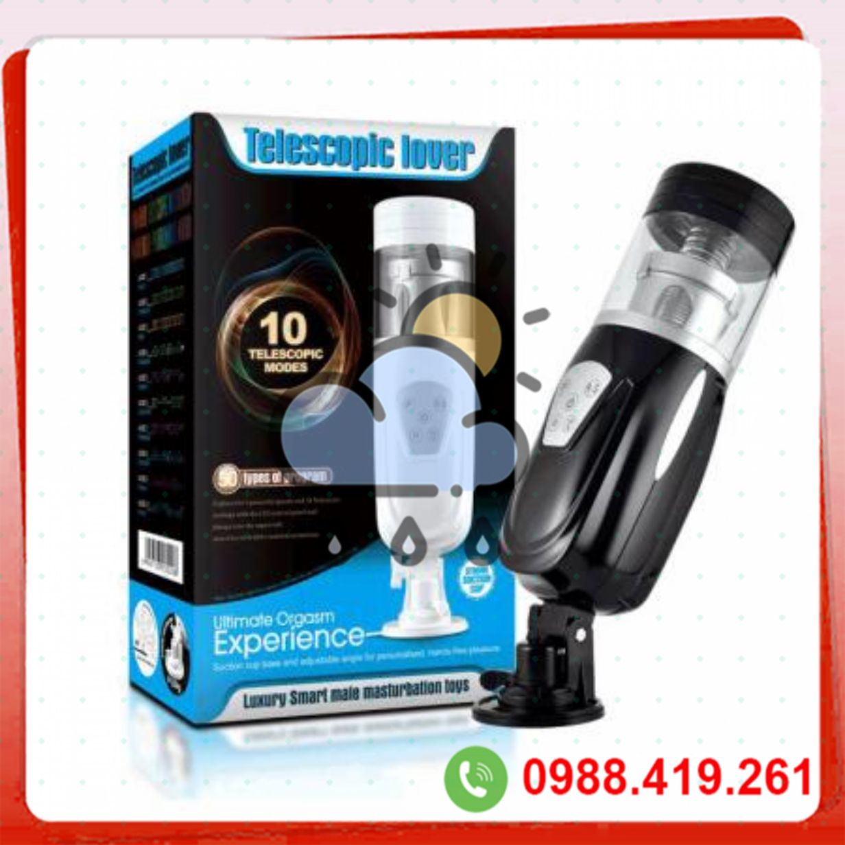 Máy thủ dâm Flashing Telescopic Lover cao cấp tự động rung 