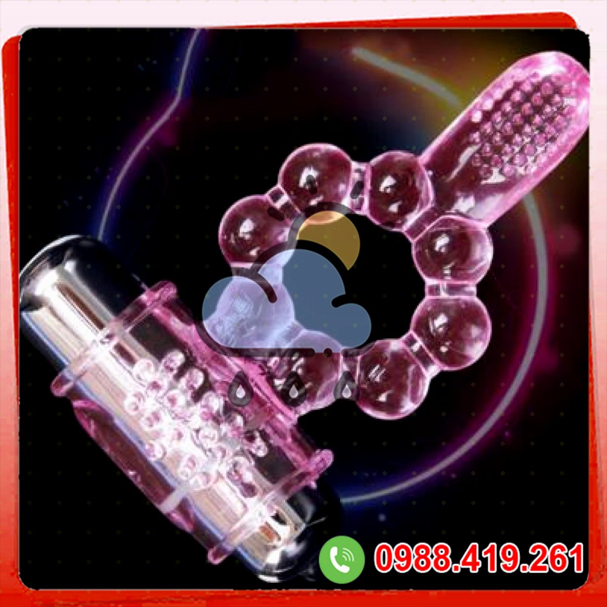 Vòng rung lưỡi liếm cao cấp kích thích khoái cảm mạnh mẽ 