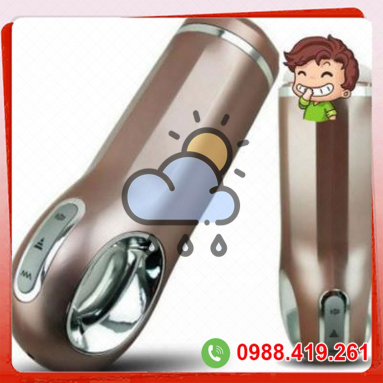 Âm đạo cầm tay Nano rung thụt silicon mềm mại dễ sử dụng 