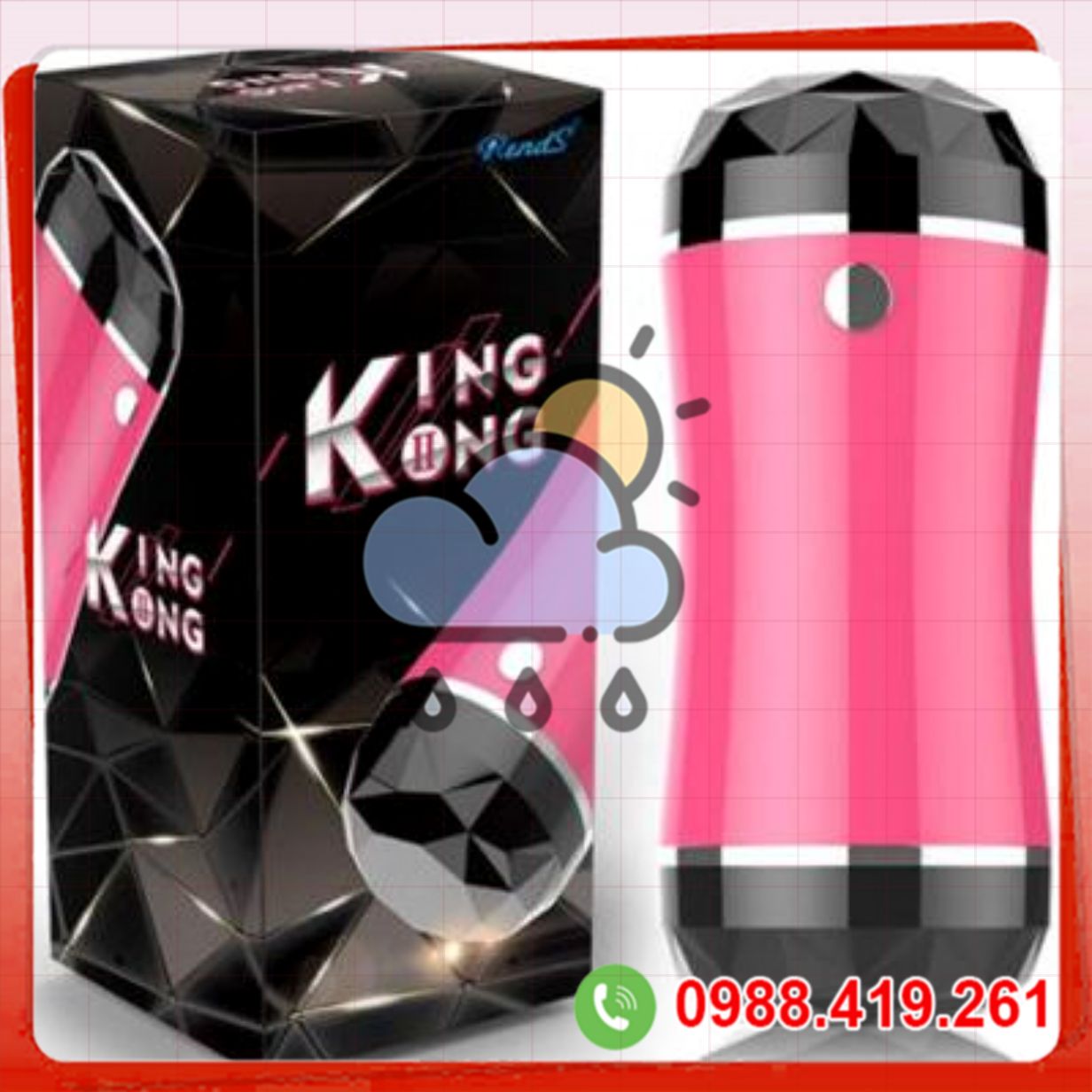 Cóc thủ dâm KingKong rung chính hãng Baile bền bỉ tiện dụng 