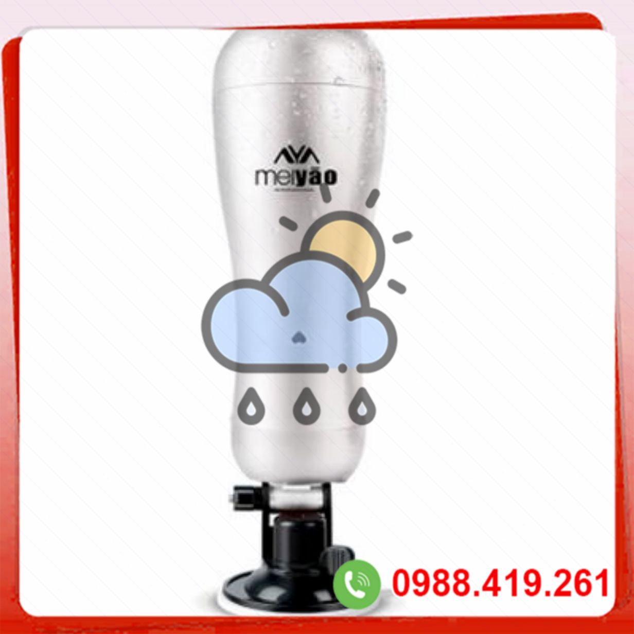 Âm đạo giả hít tường Meiyao rung mạnh nhiều cấp độ 