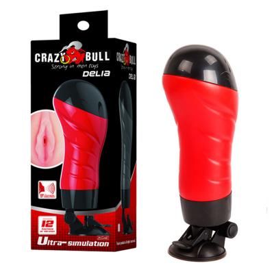 Âm đạo giả gắn tường rung rên Crazy Bull Delia silicone cao cấp 