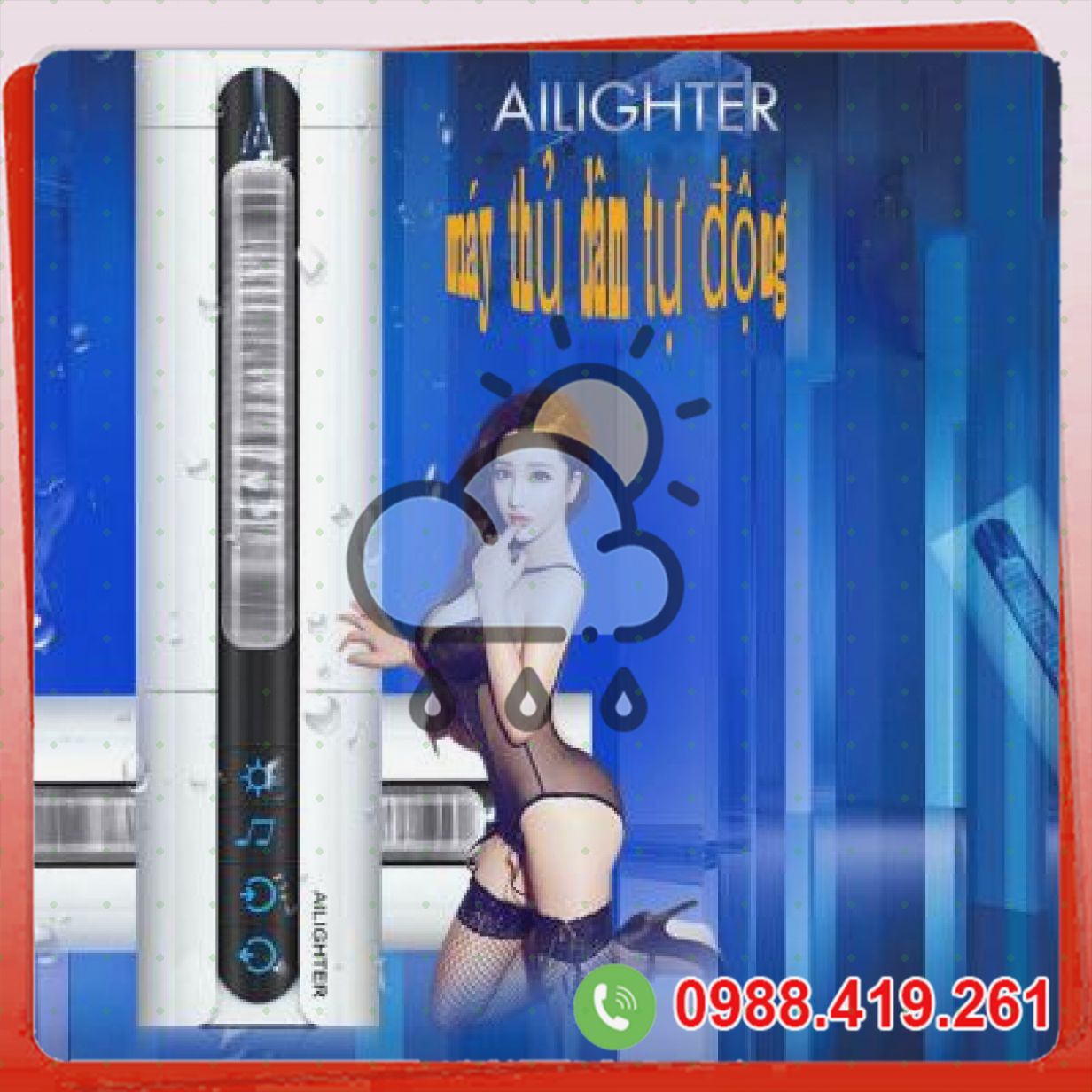 Âm đạo tự động bú mút rung thụt xoay tỏa nhiệt Ailighter 