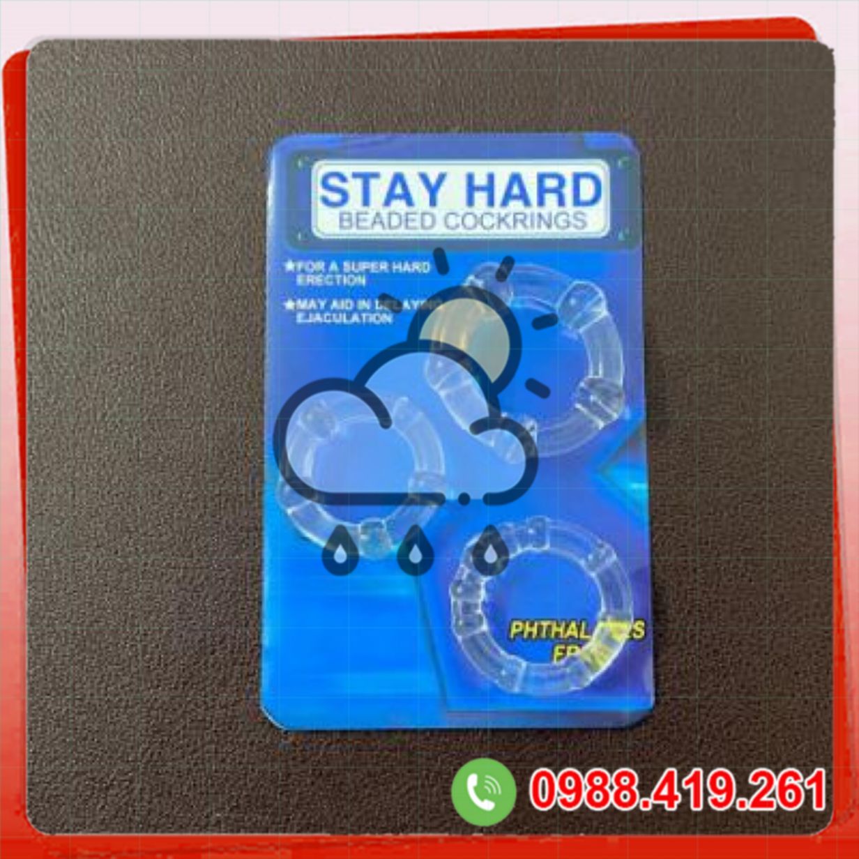 Bộ vòng đeo dương vật chống xuất tinh sớm Stay Hard silicon y tế mềm mại 