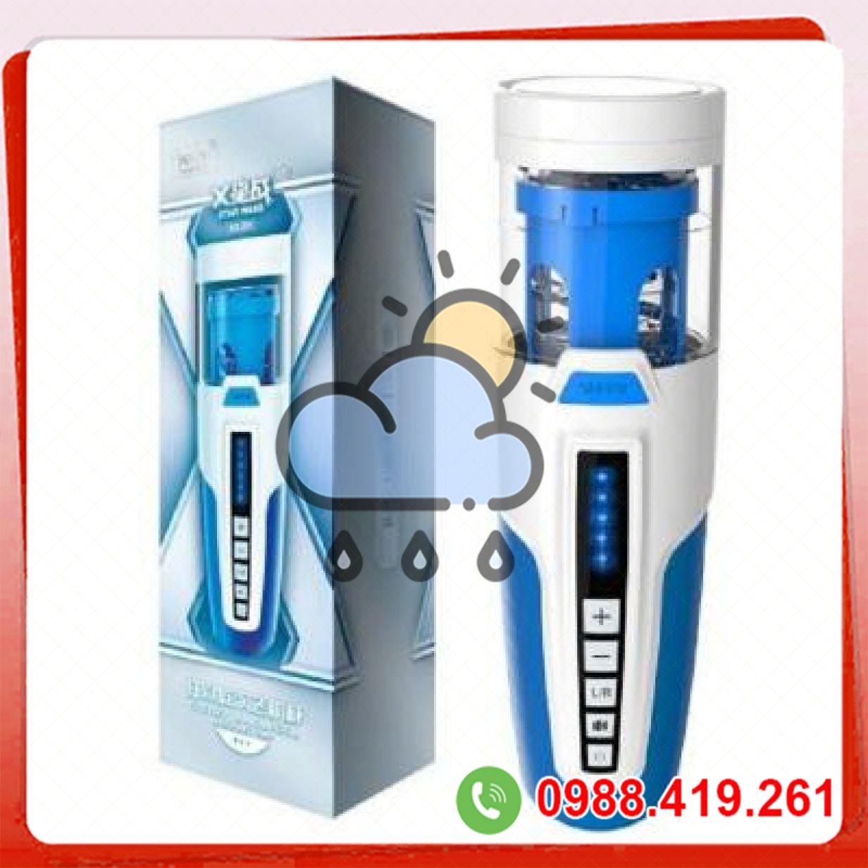 Âm đạo giả rung xoay thụt phát âm thanh Leten cao cấp tự động 