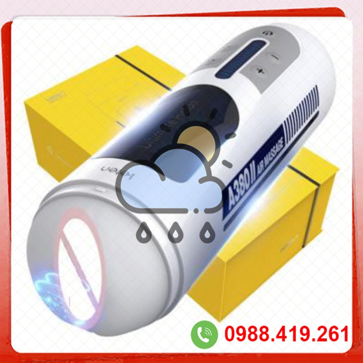 Máy bú mút Leten tự động hít tường 31cm silicon mềm mại an toàn 