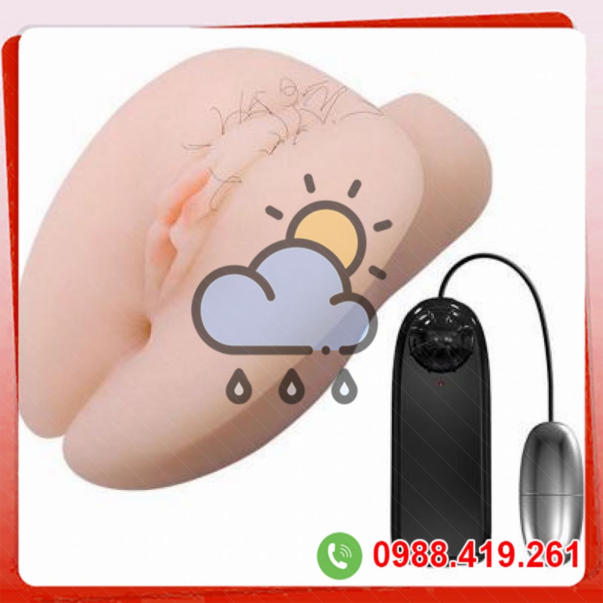 Âm đạo giả silicon trái tim nhỏ gọn có rung realistic feel 