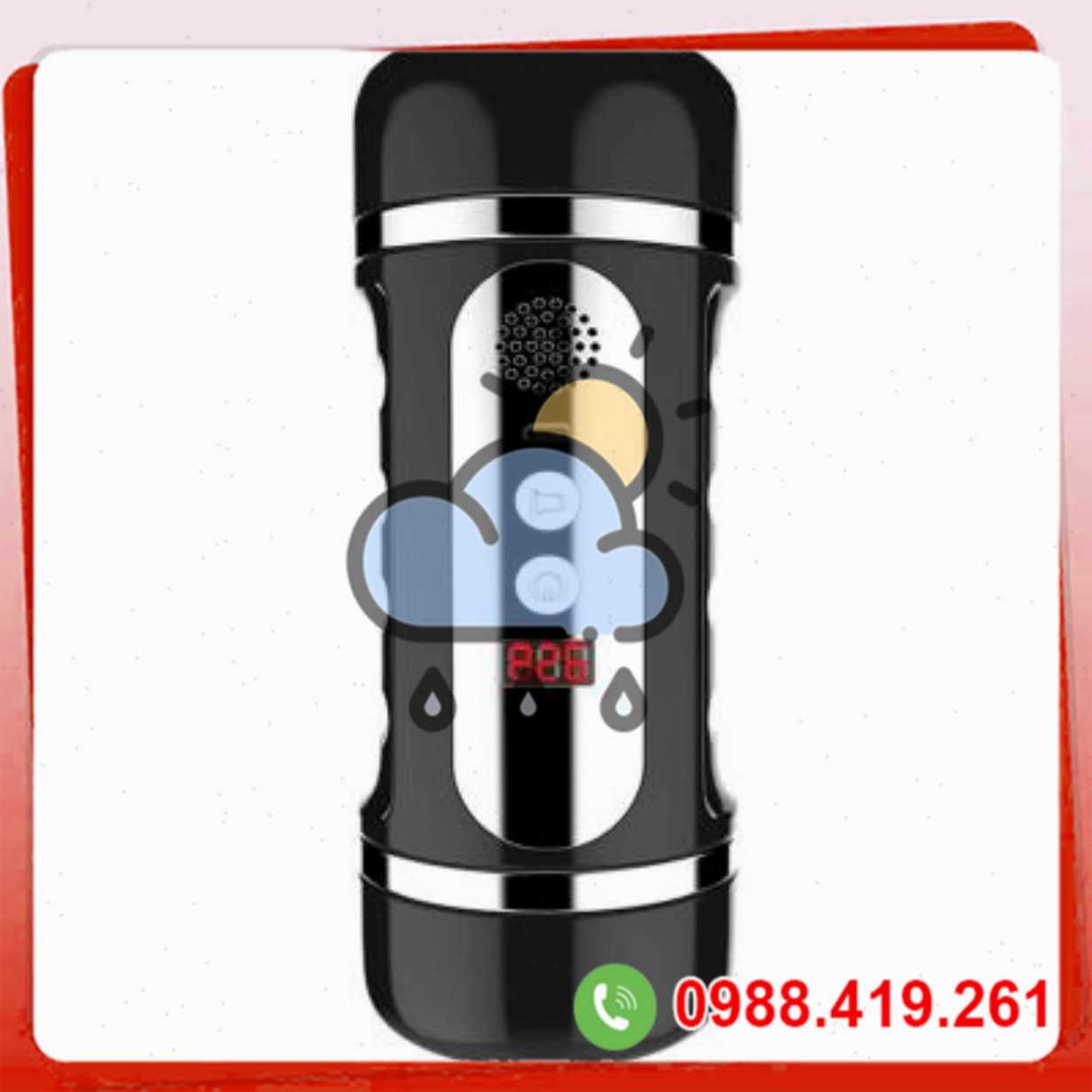 Cốc âm đạo 2 đầu silicon rung rên tai nghe ngụy trang 