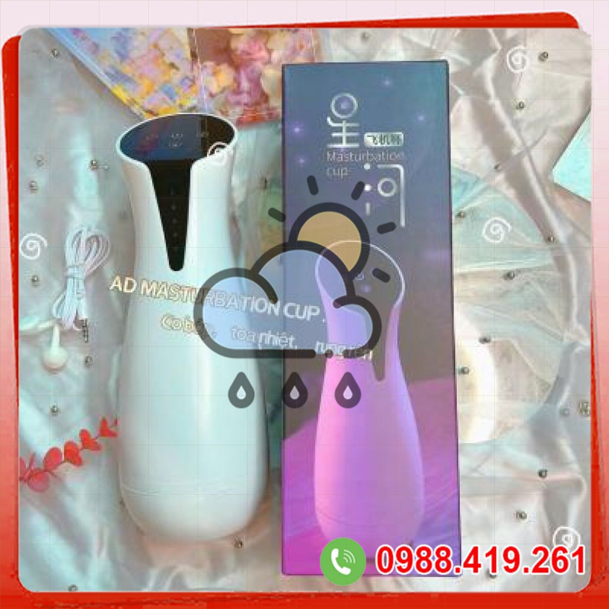 Máy bú mút dương vật tự động rung co bóp tỏa nhiệt Galaxy Masturbation 