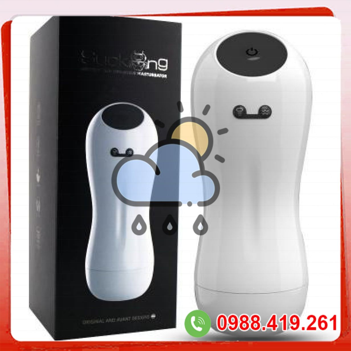 Âm đạo giả tự động bú mút rung tỏa nhiệt silicon cao cấp 