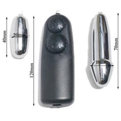 Trứng rung tình yêu inox 2 đầu 3 pin cao cấp kích thích mê đắm 