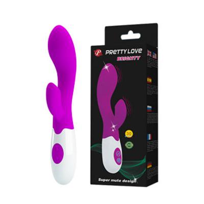 Cây rung kích thích điểm G Pretty Love tím silicone mềm mại nhập khẩu 