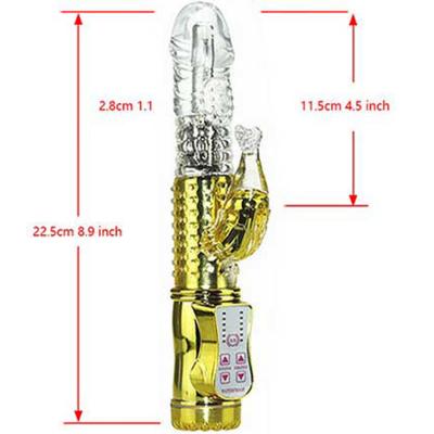 Dương vật giả thụt mạ kim cao cấp xoay vòng bi rung mạnh mẽ chính hãng 