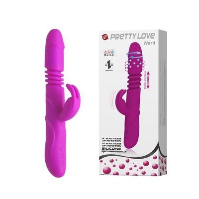 Dương vật giả rung thụt đa năng Pretty Love Ward silicon mềm mại 