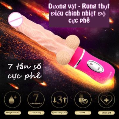 Dương vật giả rung thụt silicon siêu mềm mại kích thích nữ 