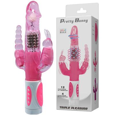 Dương vật rung đa năng Pretty Bunny 12 chế độ xoay rung 