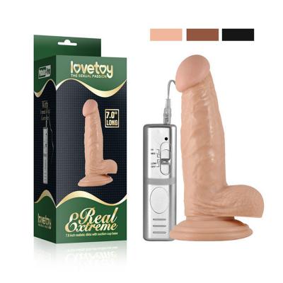 Dương vật giả mềm mịn siêu rung Lovetoy 7.0 inch massage điểm G nữ 