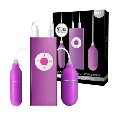 Trứng rung đôi pin sạc massage điểm G Leten Melody cao cấp đa chế độ 