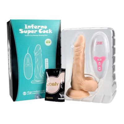 Dương vật giả silicon đế hít tường Inferno Supper Cock 