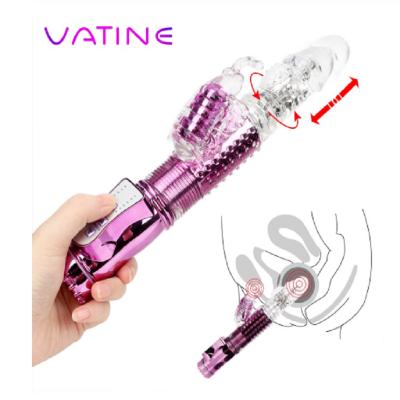 Dương vật giả rung thụt điểm G pin sạc silicone y tế an toàn 