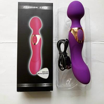 Chày rung massage 2 đầu Passion Love silicon y tế 