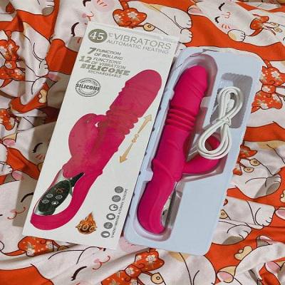 Dương vật giả cầm tay rung thụt nhiệt silicon massage cực phê 