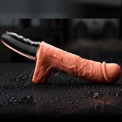 Dương vật giả rung thụt tỏa nhiệt Jewsn silicone mềm mịn như thật 