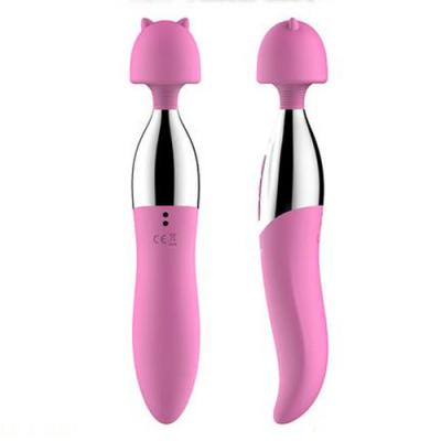Chày rung massage điểm G lưỡi liếm Leten 2 trong 1 silicon mềm mại 