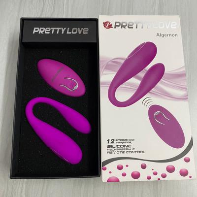 Trứng rung 2 đầu không dây Pretty Love Algernon 12 chế độ mạnh mẽ 