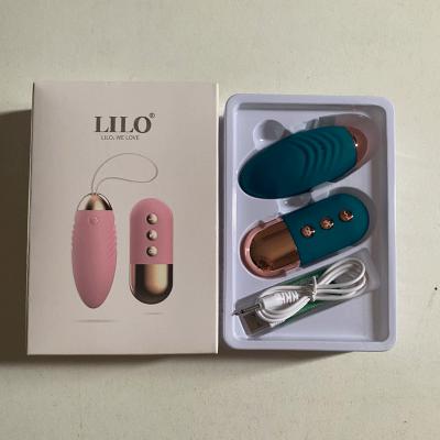 Trứng rung tỏa nhiệt ấm Lilo 10 chế độ điều khiển từ xa 