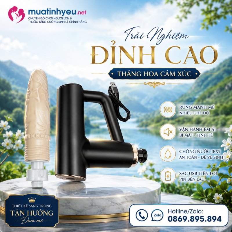 DƯƠNG VẬT GIẢ CẦM TAY RUNG THỤT TỰ ĐỘNG