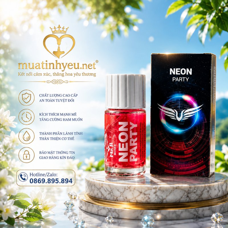 POPER NEON PARTY RED TINH DẦU KÍCH THÍCH GỢI CẢM