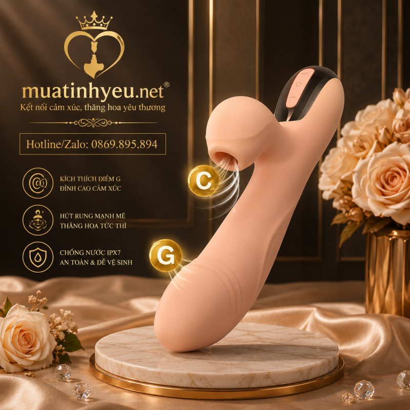 Dương Vật Giả Leten Thrusting Vibrator – Rung Thụt, Bú Mút Đê Mê Cực Phê