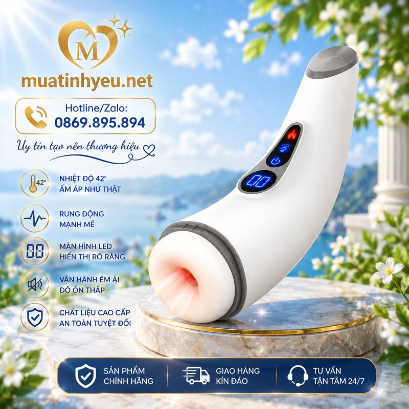 HGOD PRO SUCK – MÁY MASSAGE CAO CẤP TỰ ĐỘNG, CO BÓP & SƯỞI ẤM