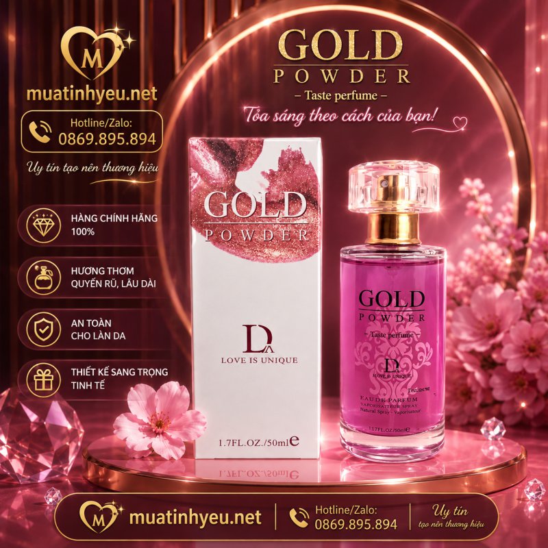 GOLD POWDER D – NƯỚC HOA CAO CẤP, BẢN LĨNH & CUỐN HÚT
