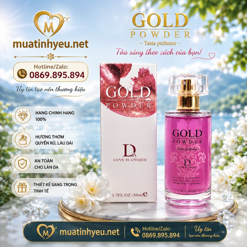 GOLD POWDER D – NƯỚC HOA CAO CẤP, BẢN LĨNH & CUỐN HÚT