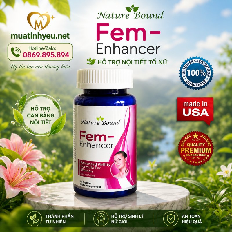 NATURE BOUND FEM ENHANCER – HỖ TRỢ SINH LÝ NỮ & CHĂM SÓC NỘI TIẾT