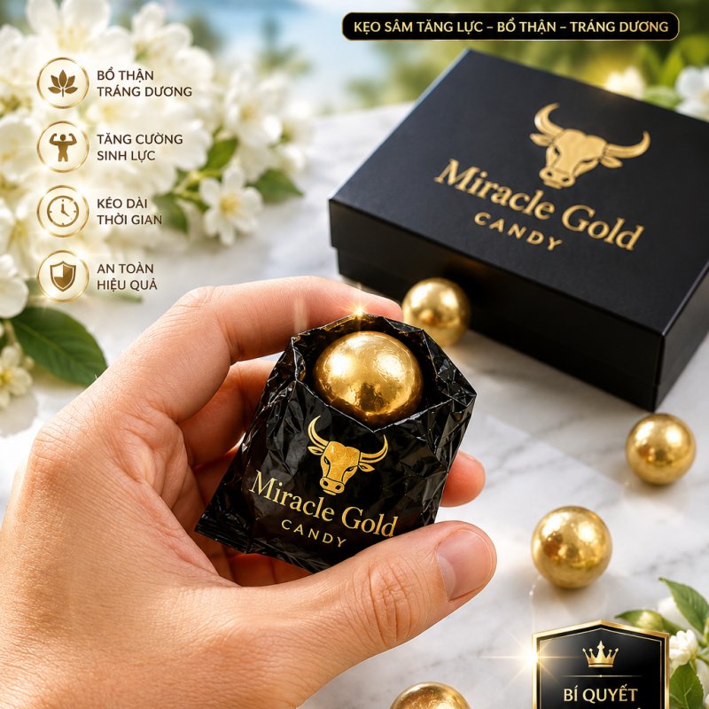 kẹo sâm Hàn Quốc
Miracle Gold Candy
kẹo sâm nam
kẹo nhân sâm Hàn Quốc
kẹo sâm cao cấp