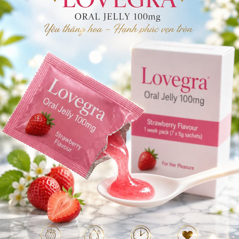Lovegra 100mg
Lovegra Oral Jelly
Sildenafil Oral Jelly 100mg
Lovegra 100mg chính hãng